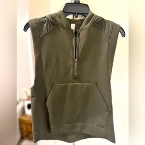 Lulu Lemon pull over vest with hood